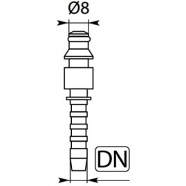 Фитинг обжимной (DN06, ALTO, лат) R+M