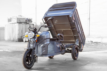 Трицикл электрический Rutrike Мастер 1500 60V 1200W (темно-зеленый) (026653-3290)