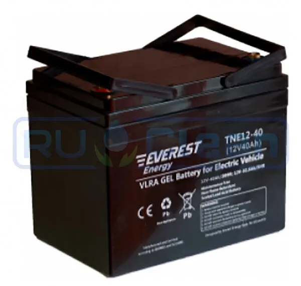 Тяговый аккумулятор Everest Energy TNE12-40 (34Ач, 12В, Gel)