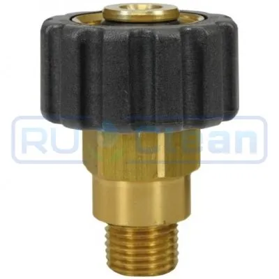 Переходник М22х1.5г-1/4"ш (400бар, лат) R+M