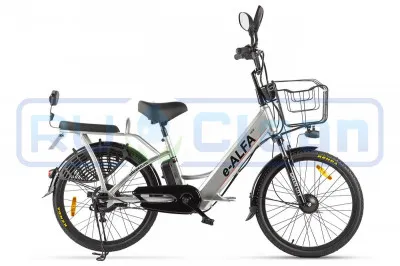 Электровелосипед GREEN CITY e-ALFA new (серебристый)