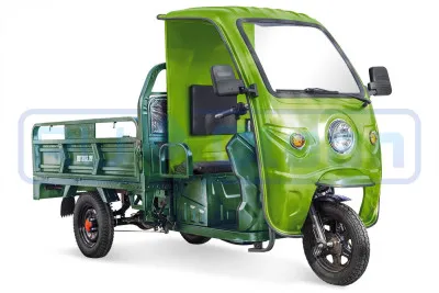 Трицикл электрический Rutrike D4 КАБИНА 1800 60V1500W (зеленый)