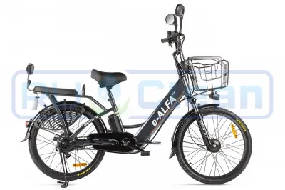 Электровелосипед GREEN CITY e-ALFA new (темно-серый)