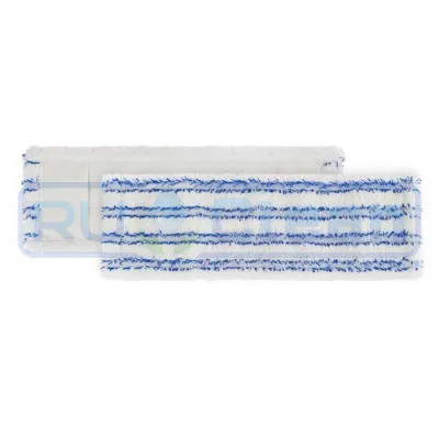 Моп TTS Wet Disinfection soft band (40см, белый с синими полосками)