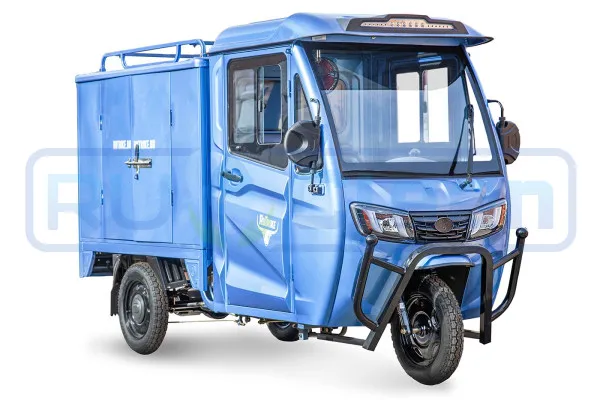 Трицикл электрический Rutrike КАРГО Кабина Дуал (темно-синий)