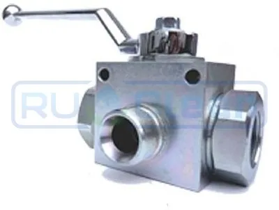 Кран гидравлический V3RH (1/4"г-г-г, 500бар)