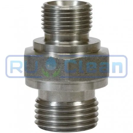 Переходник 1/8"ш-1/4"ш R+M (500бар, оцинк)