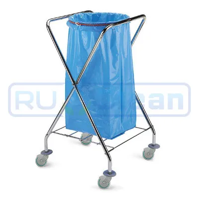 Тележка TTS Dust (хром, складная, для мешка 120 л)
