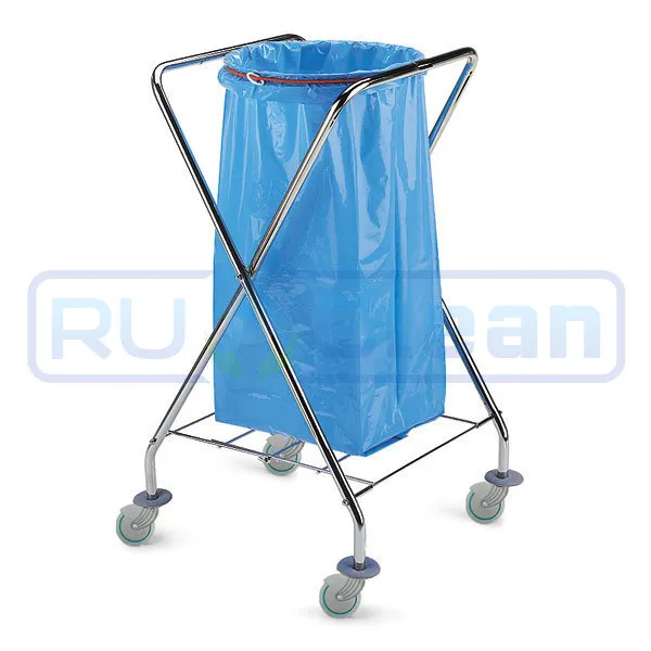 Тележка TTS Dust (хром, складная, для мешка 120 л)
