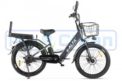Электровелосипед GREEN CITY e-ALFA Fat (темно-серый)
