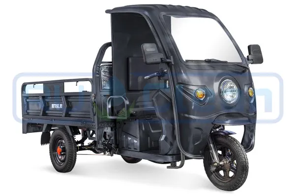 Трицикл электрический Rutrike D4 NEXT КАБИНА 1800 (черный)