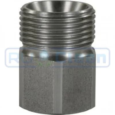 Переходник М22х1.5ш-3/8"г (нерж, 500бар) R+M