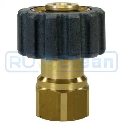 Переходник М22х1.5г-3/8"г  (400бар, лат/пласт) R+M