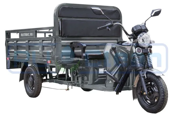 Трицикл электрический Rutrike D4 NEXT 1800 (серый)