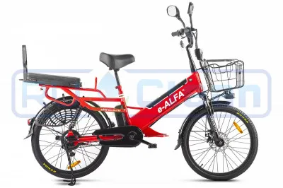 Электровелосипед GREEN CITY e-ALFA GL (красный)