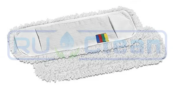 Моп с карманами TTS Microriccio (40х13см, микрофибра, белый)