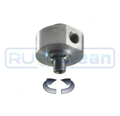 Переходник Mecline (90°, 280бар, 1/4"M-1/4"F, EPDM)