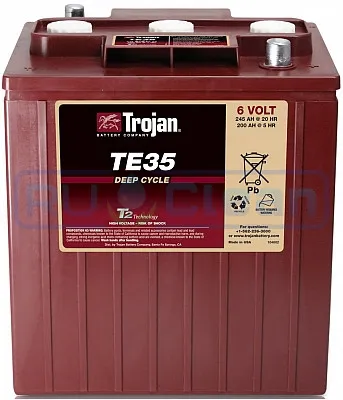 Тяговый аккумулятор Trojan TE35 (6В, 245 Ач, Acid)