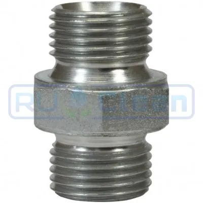 Переходник 3/8"ш-3/8"ш R+M (500бар, оцинк)