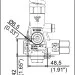 Регулятор давления Mecline VHP70 EASY START (700бар, 80л/мин, 1/2г-г, By-pass 1/2г, нерж)