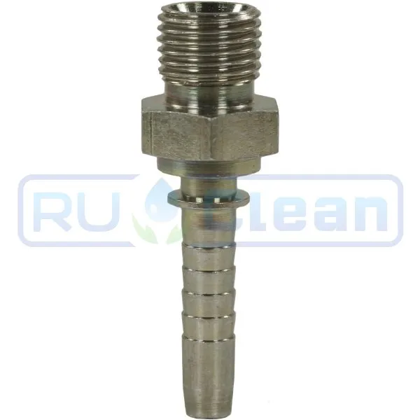 Фитинг высокого давления BSP (DN12, 1/2ш, оцинк, грань 22) Robin