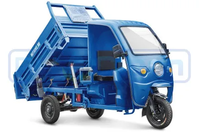 Трицикл электрический Rutrike D5 КАБИНА гидравлика (темно-синий матовый)