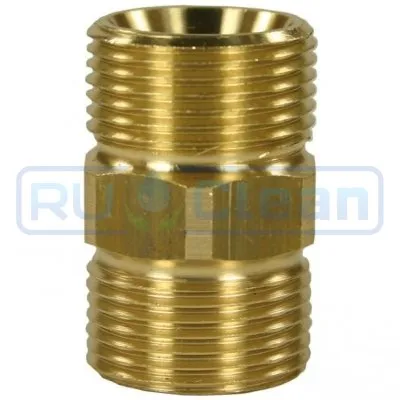 Переходник М22х1.5ш-М22х1.5ш (400бар, лат) R+M