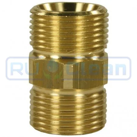 Переходник М22х1.5ш-М22х1.5ш (400бар, лат) R+M