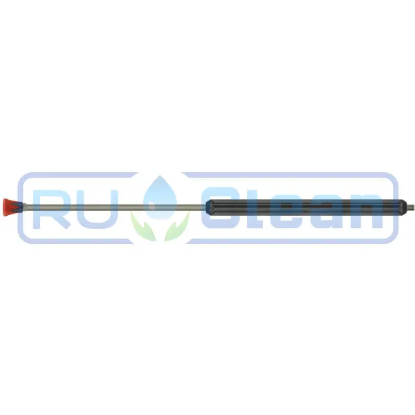Копье S007 (60см, 1/4ш-г, 400бар, оцинк, термо, прямое, красн) R+M