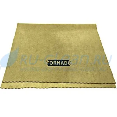 Искусственная замша Tornado Grey Gold (40х50см, для хрома и стекла)