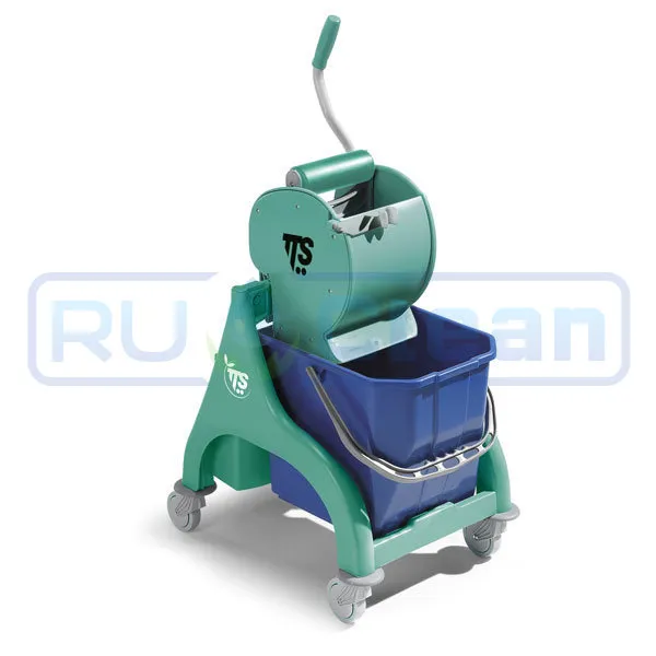 Тележка TTS Nick (1*15л, пласт, с отжимом Dry без ручки)
