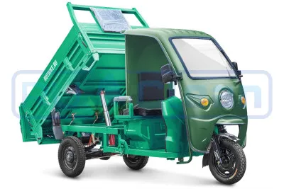 Трицикл электрический Rutrike D5 КАБИНА гидравлика (темно-зеленый)
