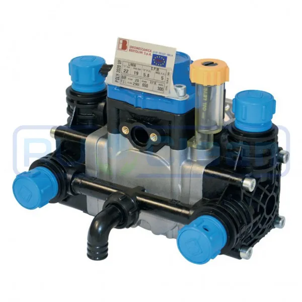 Насос мембранный Bertolini POLY 2025 VF HP (20бар, 27л/мин, 650об с PBP)