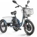 Трицикл электрический Eltreco Porter Fat 500 (темно-синий)