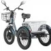 Трицикл электрический Eltreco Porter Fat 500 (темно-синий)