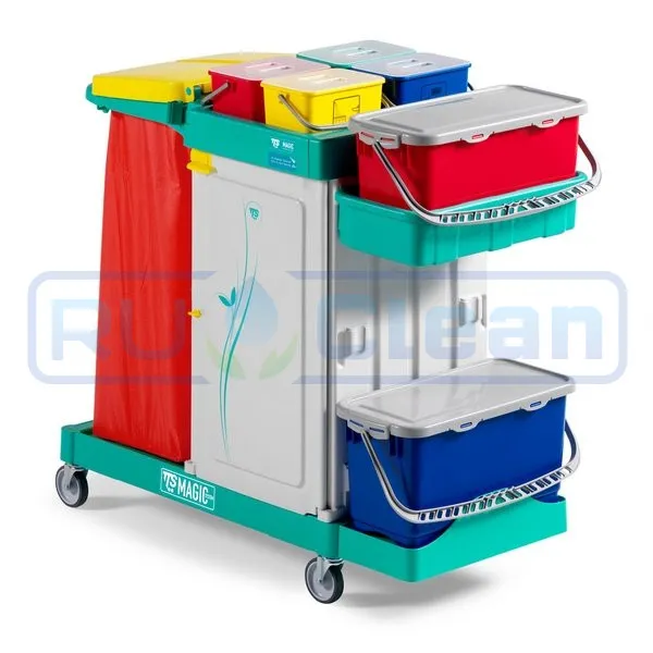 Тележка TTS MAGIC SYSTEM 720 SAFETY (2х20л, 4х4л, без отжима)