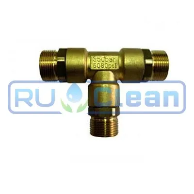 Тройник М22х1.5ш-М22х1.5ш-М22х1.5ш R+M (350бар, лат)