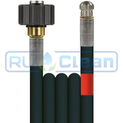 Шланг для канализации с форсункой (40м, DN05, М22х1.5г-1/8"ш, 200бар) R+M