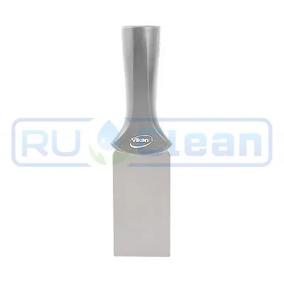 Скребок Vikan (50мм, нерж. сталь, резьб.ручка, белый)
