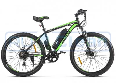 Электровелосипед Eltreco XT 600 D (черно-зеленый)