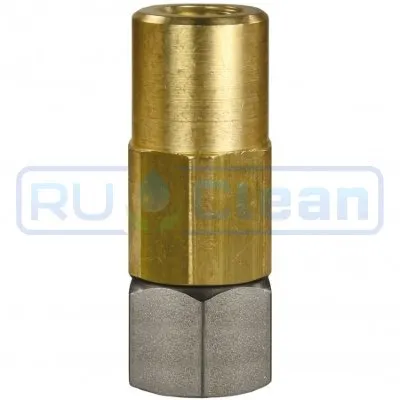 Переходник 3/8"г-1/4"г (350бар, нерж/лат, вращ, тип ST-301) R+M