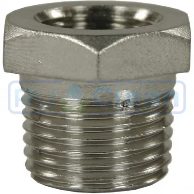 Переходник 1/8"г-3/8"ш (нерж, 500бар) R+M