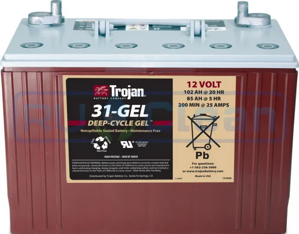 Тяговый аккумулятор Trojan 31-GEL (12В, 85Ач, GEL)