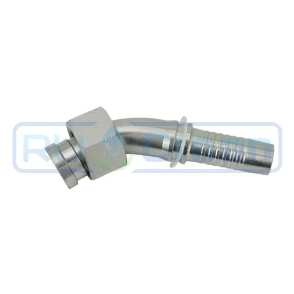 Фитинг высокого давления ORFS (DN12, 1"г, 45гр, оцинк) RC