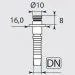 Фитинг высокого давления DKF-W (DN06, Karcher d10, лат) R+M