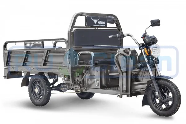 Трицикл электрический Rutrike D4 1800 60V1200W (темно-серый)