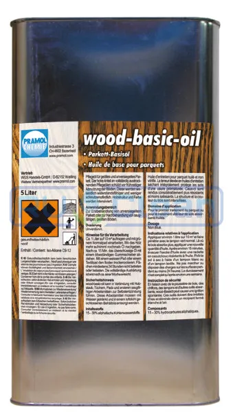 Средство для полов Pramol WOOD-BASIC-OIL 5л