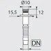 Фитинг высокого давления DKF-W (DN08, Karcher d10, оцинк) R+M