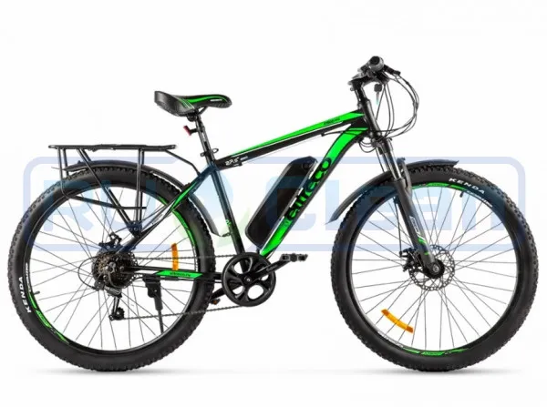 Электровелосипед Eltreco XT 800 new (черно-зеленый)