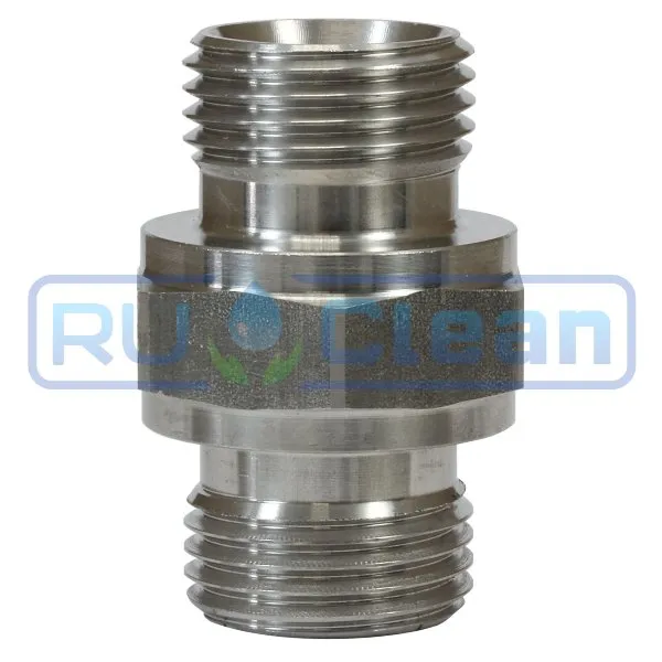 Переходник 1/2"ш-1/2"ш R+M (500бар, нерж)